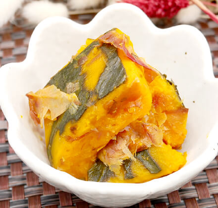 オフィス社食メニュー：かぼちゃの土佐煮