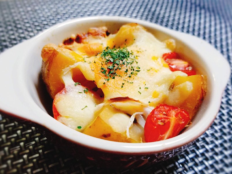 社食惣菜アレンジレシピ「じゃがバタチーズ焼き」