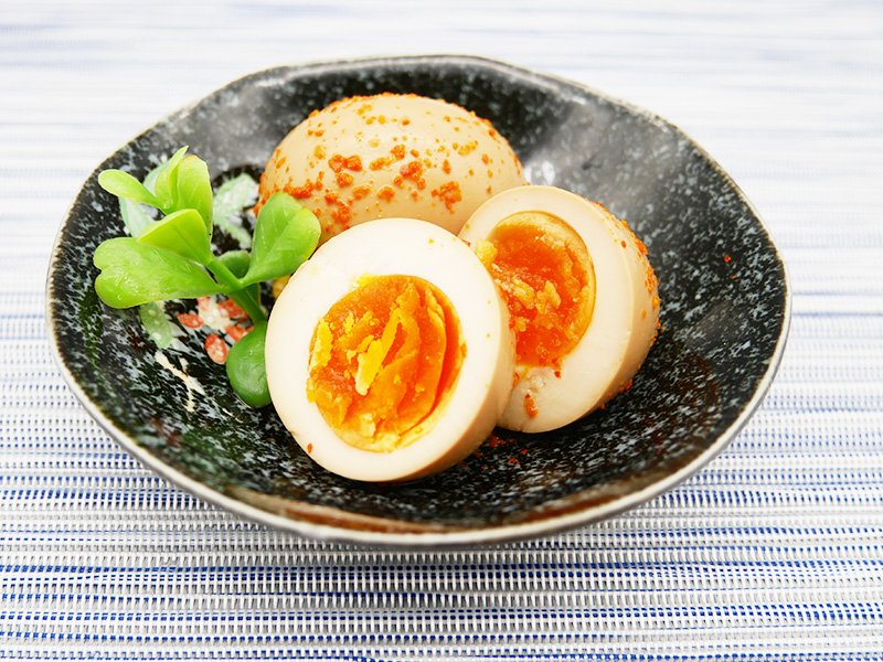社食惣菜の食べ合せ「もうたま卵(一味)」