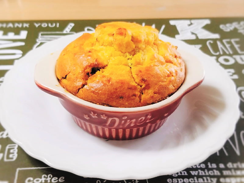 社食惣菜アレンジレシピ「かぼちゃケーキ 」