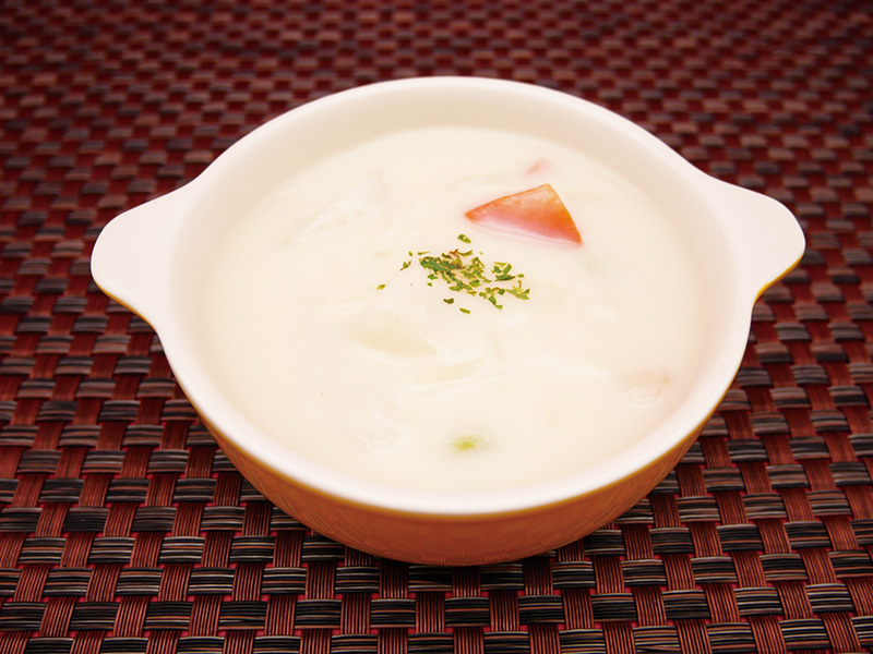 社食惣菜の食べ合せ「ほっこりカブのクリーム煮」