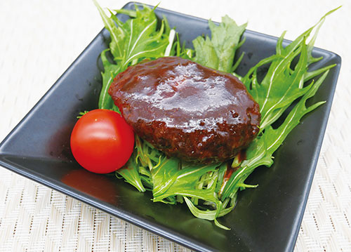 社食惣菜の食べ合せ「八丁味噌バーグ 」