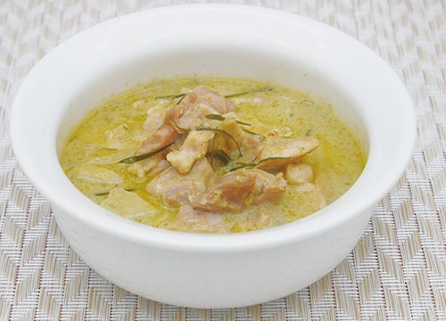 社食惣菜の食べ合せ「チキン・グリーンカレー」