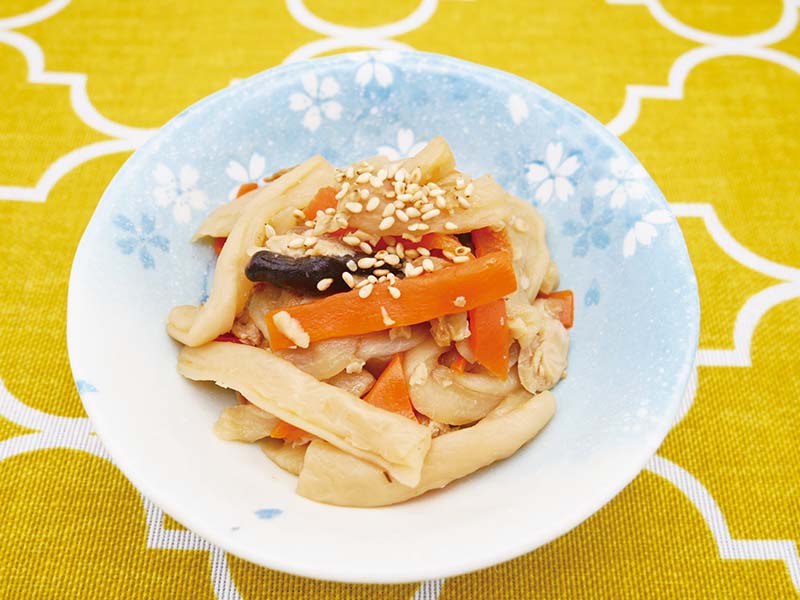 社食惣菜アレンジメニュー「寒干大根の五目煮」
