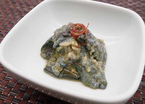 社食惣菜の食べ合せ「ピリ辛なす味噌」