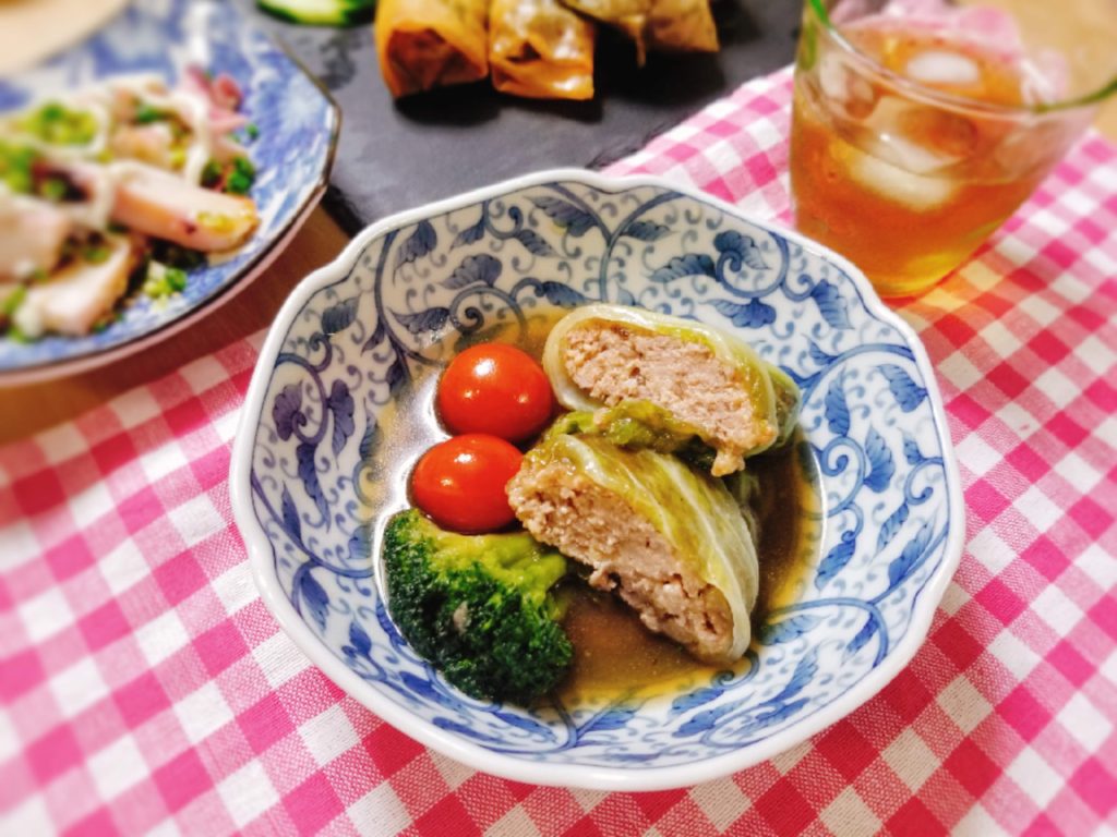 社食惣菜アレンジレシピ「時短和風ロールキャベツ」