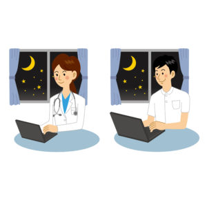 病院での夜勤は体力勝負、夜食がサポート！