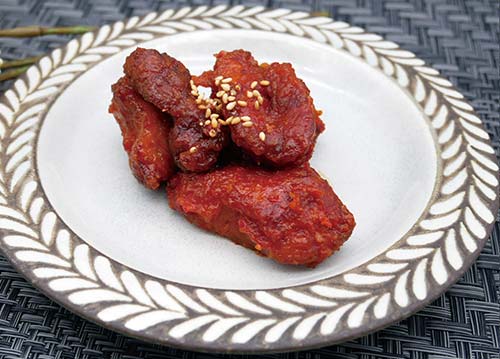 社食惣菜の食べ合せ「ヤンニョムチキン」