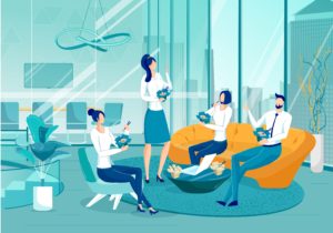 設置型社食がコミュニケーションのキッカケに