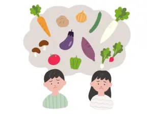 野菜不足と離職率低下の関係