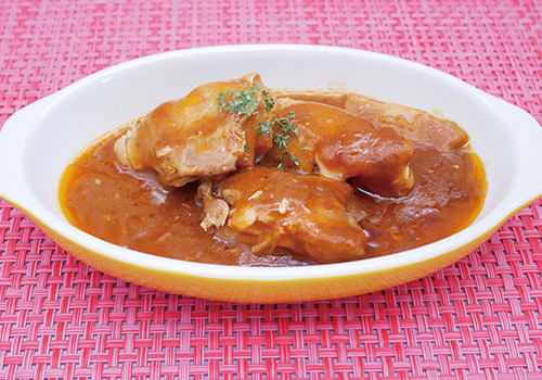 社食惣菜の食べ合せ「チキンカチャトラ」