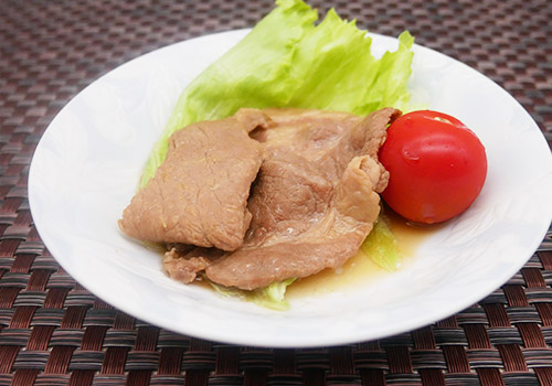 社食惣菜の食べ合せ「オナーヤさんの豚の生姜焼き」