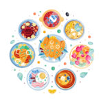 設置方社食はプラス一品もメインにも