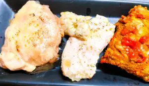 鶏肉三種盛：持ち帰り活用