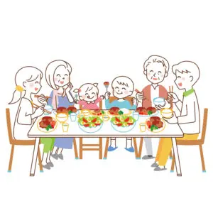 持ち帰りの時短で家族団らん