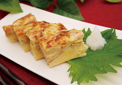 社食惣菜の食べ合せ「「和風オムレツ」