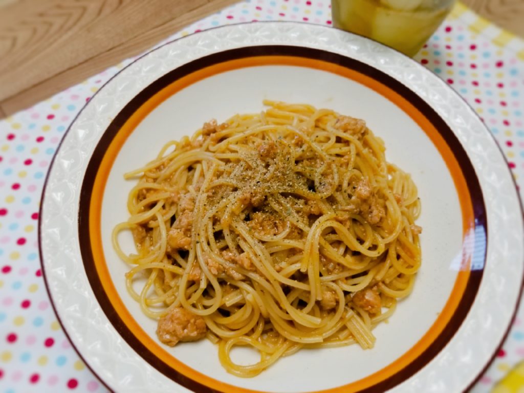 社食惣菜アレンジレシピ「ボロネーゼスパゲティー 」