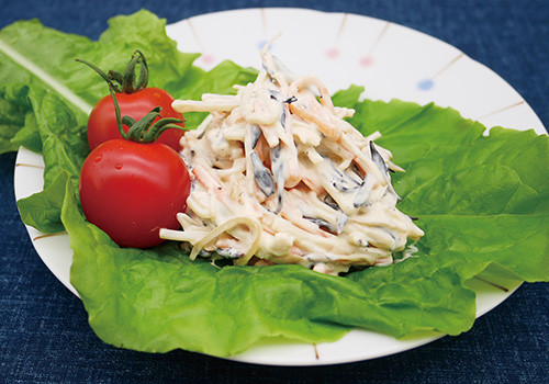 社食惣菜の食べ合せ「シャキシャキごぼうサラダ」