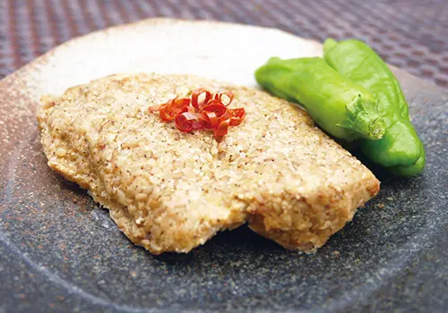 社食業者のこだわり白の利久焼き