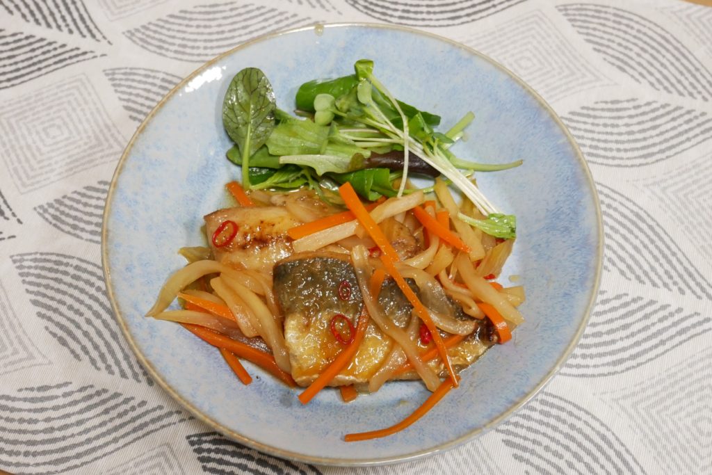 社食惣菜アレンジレシピ「あじの南蛮漬け」