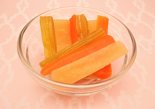 社食惣菜アレンジメニュー「季節野菜３種のピクルス」