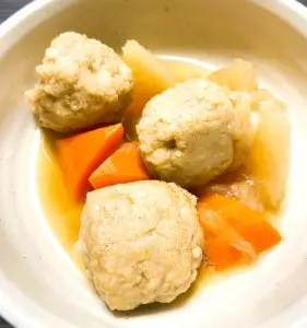 食事補助の鶏団子と大根のさっぱり煮はバランスよし！