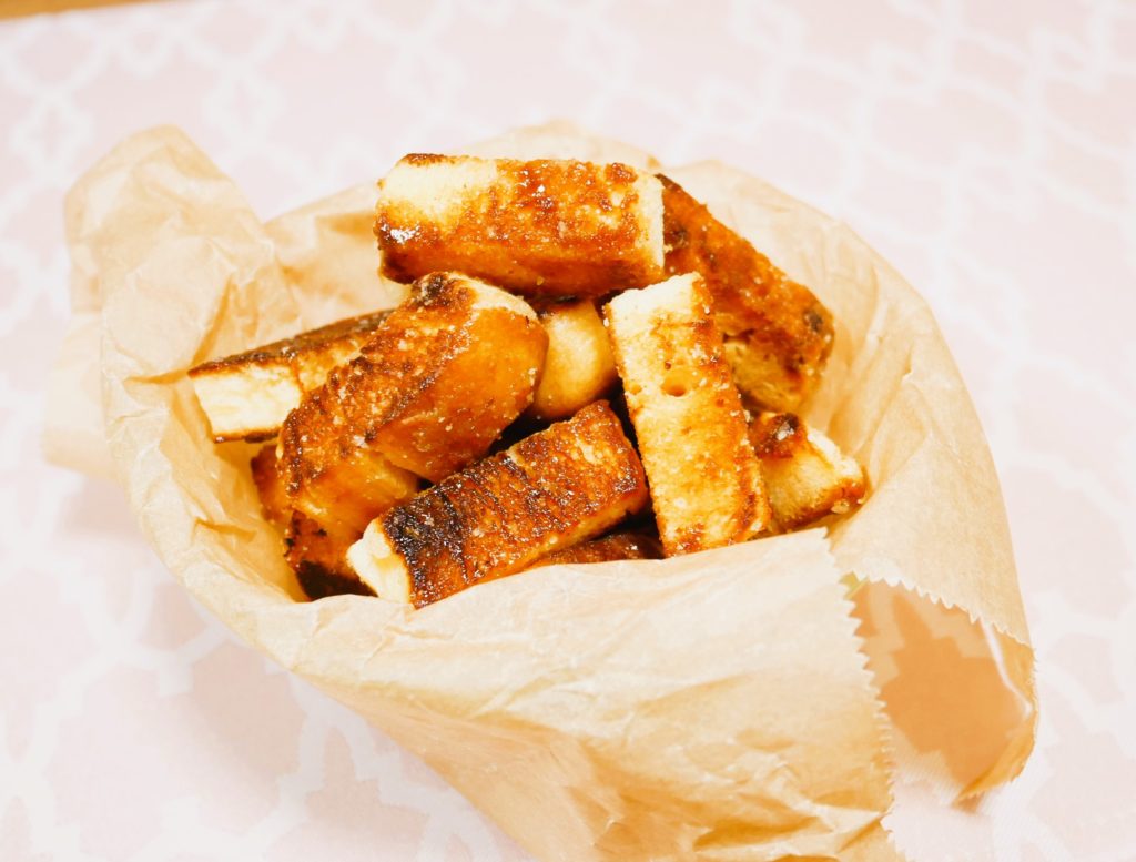 社食惣菜アレンジレシピ「塩バターラスク」