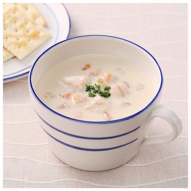 社食惣菜アレンジメニュー「クラムチャウダー」
