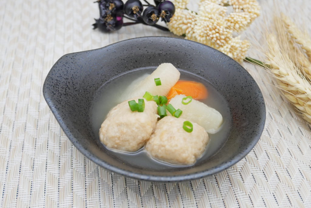 社食惣菜アレンジメニュー「鶏団子と大根のさっぱり煮」