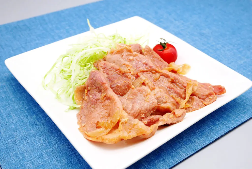 オフィス社食サービスの豚の生姜焼き