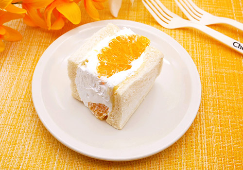 社食惣菜の食べ合せ「フルーツサンド(オレンジ)」