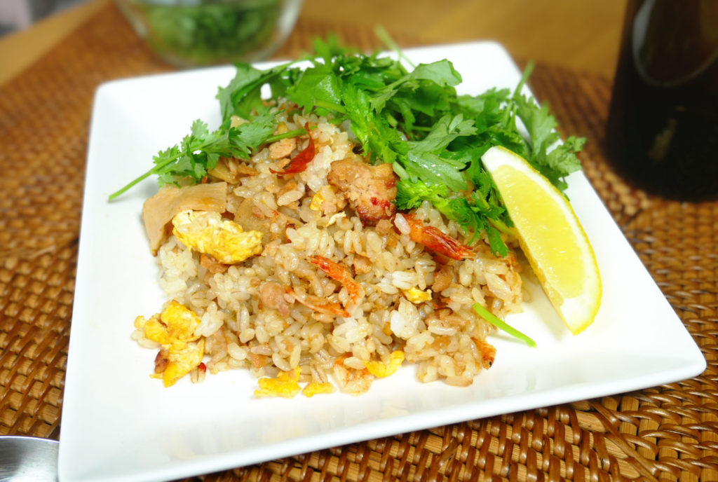 社食惣菜アレンジレシピ「タイ風チャーハン」
