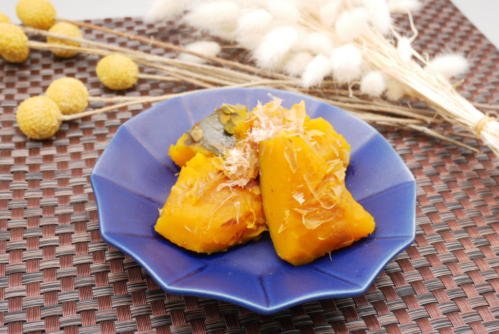 社食惣菜アレンジメニュー「かぼちゃの土佐煮」