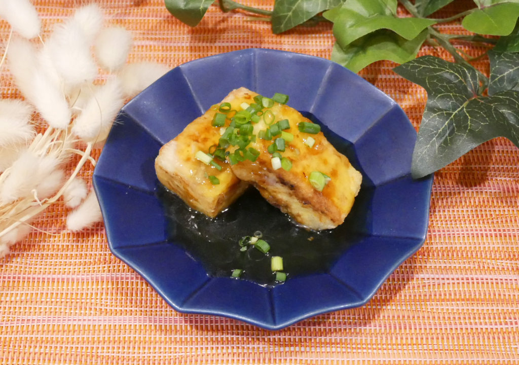 社食惣菜アレンジレシピ「和風オムレツの揚げ出し風」