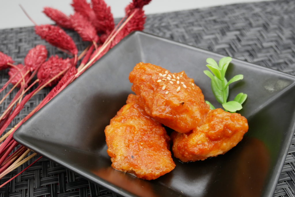 社食惣菜アレンジメニュー「韓国風甘辛チキン」