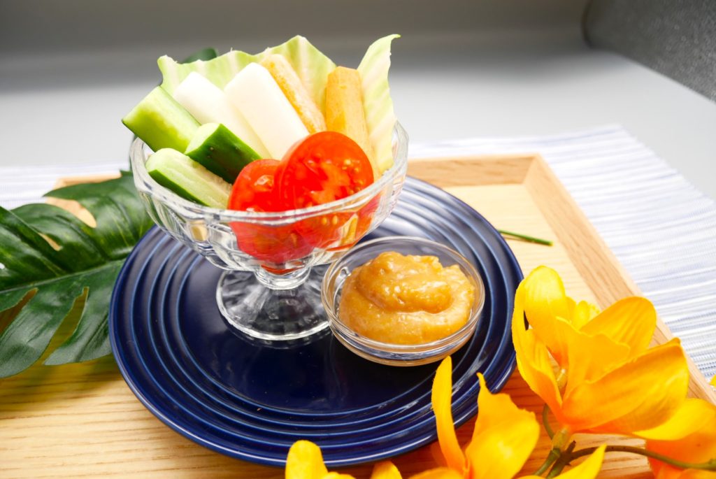 社食惣菜の食べ合せ「野菜スティックサラダ」