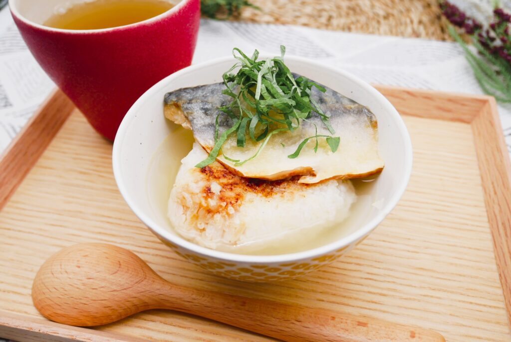 さばのだし茶漬け