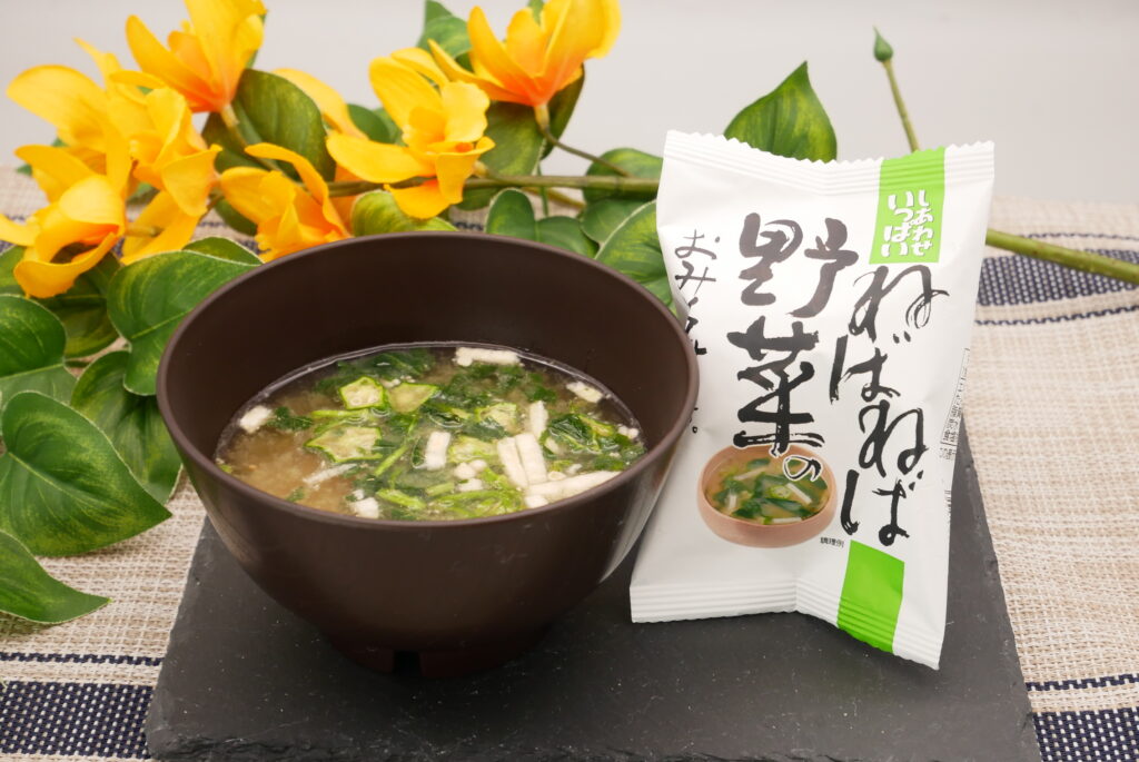 社食惣菜の食べ合せ「ねばねば野菜のお味噌汁」