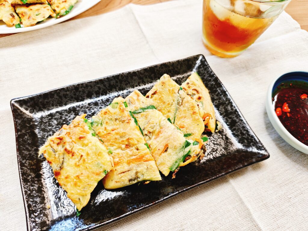 社食惣菜アレンジメニュー「青糸昆布の和風チヂミ」