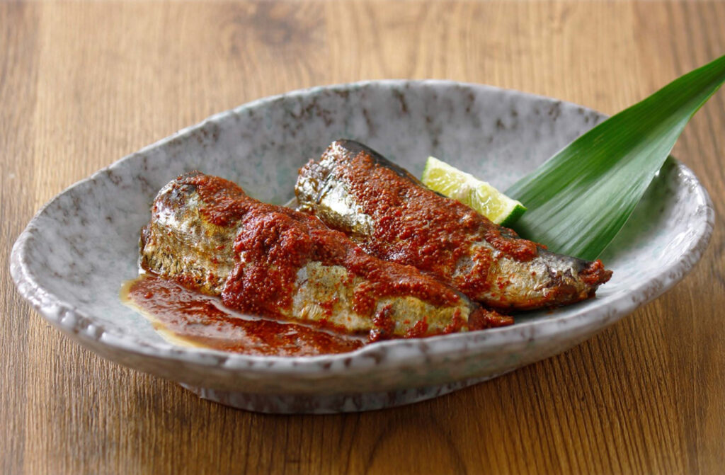 社食惣菜アレンジメニュー「骨まで食べられる明太いわし」