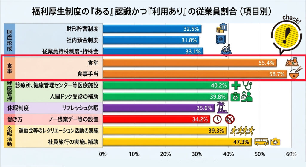 社員が喜ぶあると嬉しい福利厚生を調査データから読み解く