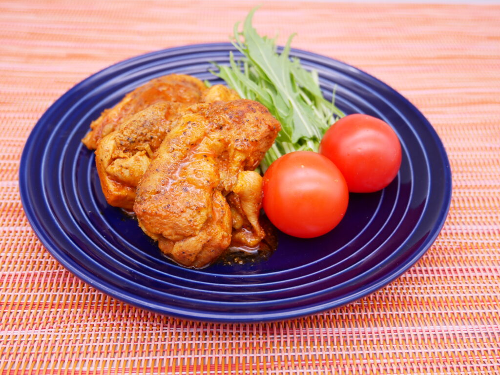 社食惣菜の食べ合せ「The タンドリーチキン]